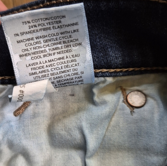 Express Women's Mid-Rise Stretch Blue Distressed Legging Jeans - 0R - Picture 5 of 9
